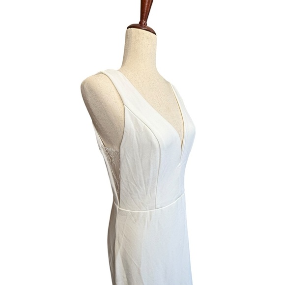 NEW Lulus Long-Lasting Love Ivory Lace V-Neck Mermaid Dress #1580 - Picture 4 of 8